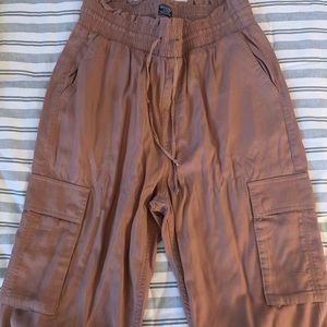 Mauve Pink Cargo Joggers